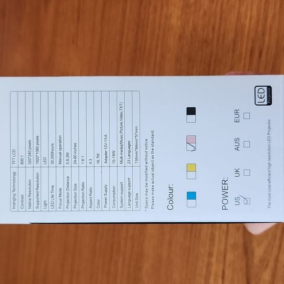 Pink LED Projector - Picture 2 of 4